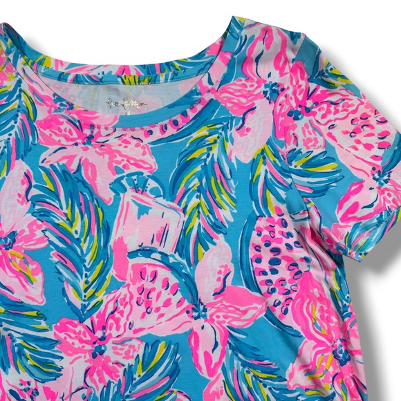 Lilly Pulitzer Dresses & Skirts - Lilly Pulitzer Cody Dress Women's Med Gimme the Juice Tropical Pima Cotton Shift
